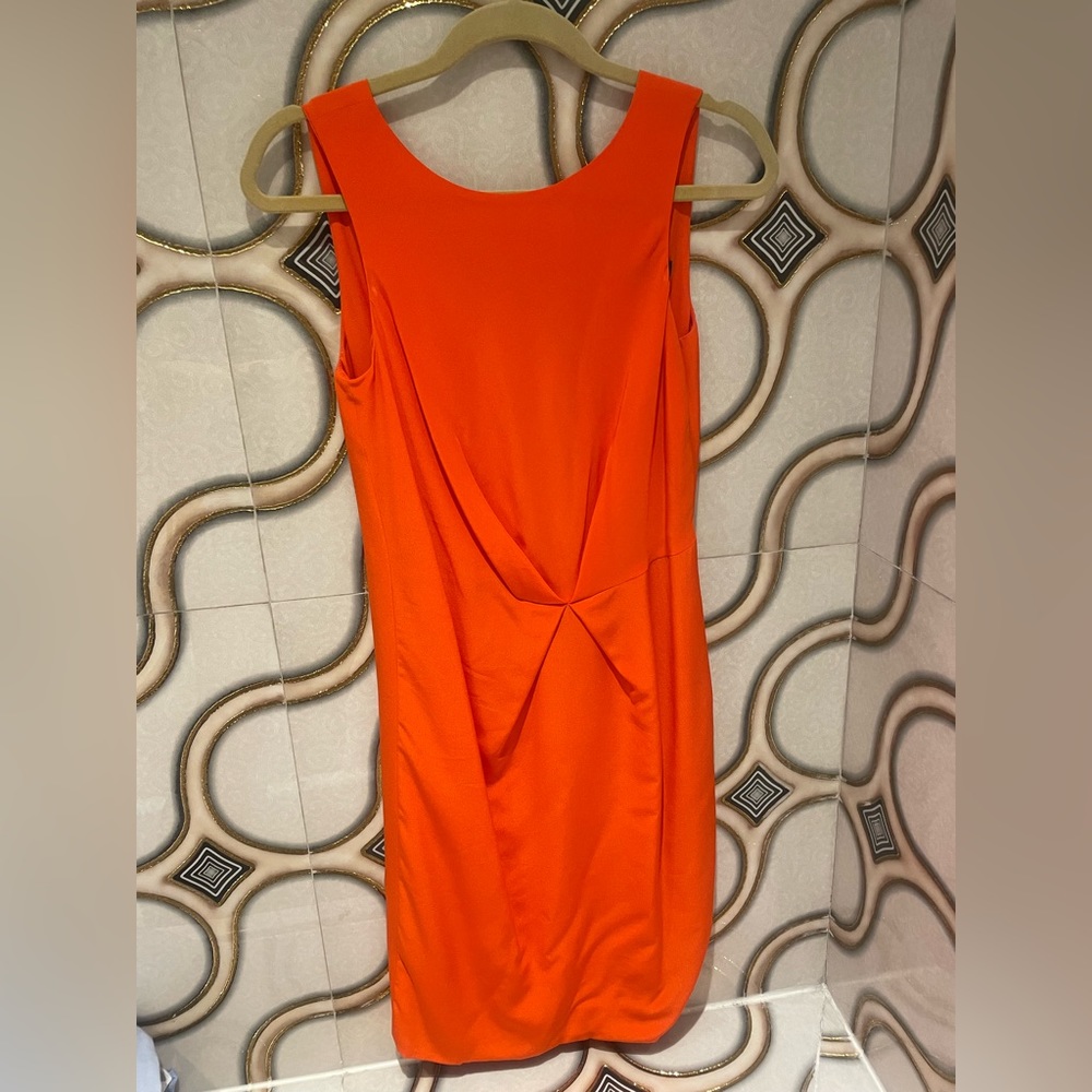 Versace Coral Knee length dress. Size 40 is a US Size S.